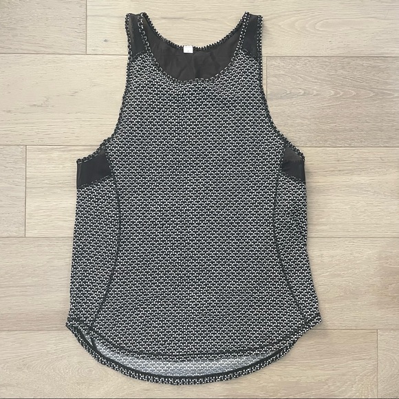 Lululemon Printed Mesh Back Tank Top - Picture 1 of 5